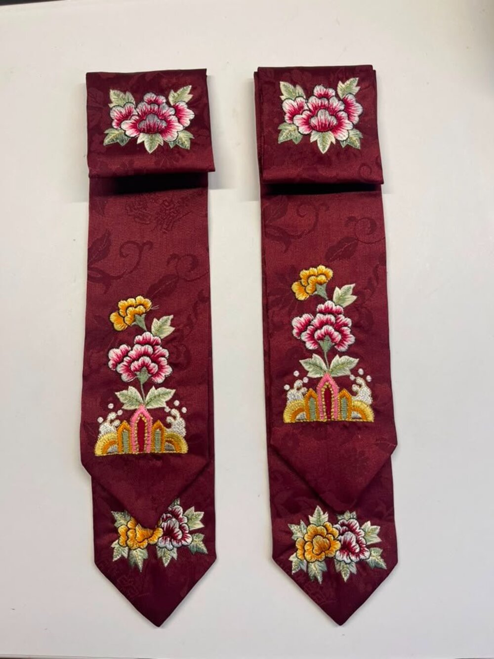 Embroidered Korean Daenggi Hair Ribbon